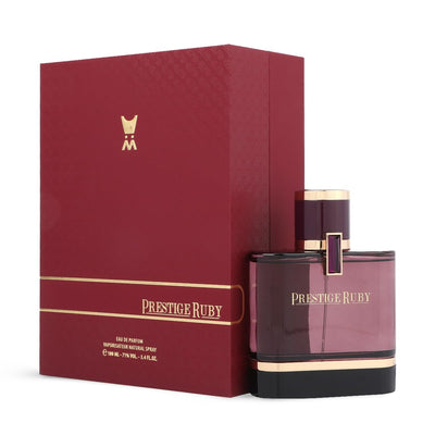 Al Majed Oud Prestige Ruby Eau de Parfum 100ml - Unisex Long Lasting Oriental Perfume - Orange Bloss