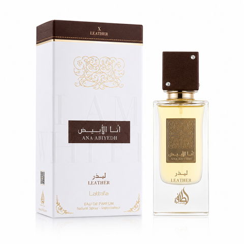 Ana Abiyedh Leather EDP 60ml - Unisex Luxury Leathery Spicy Perfume - Juniper, Rose & White Musk Long Lasting Scent