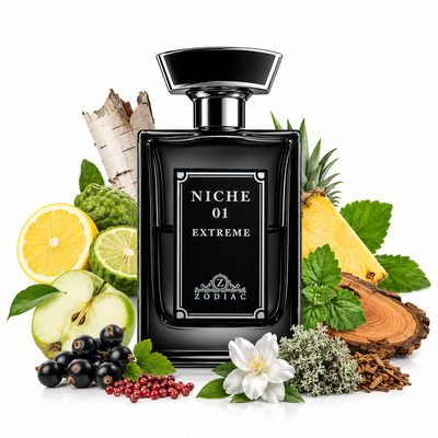 Zodiac Niche 01 Eau De Perfume 100ml | Luxury Men’s Perfume with Fruity, Leather, Smoky & Woody Notes | Long Lasting Signature Fragrance