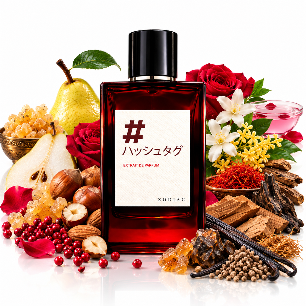 Zodiac Hashtag Extrait de Parfum 60ml | Luxury Perfume for Men & Women with with Fruity, Nutty & Spicy Notes | Long Lasting Perfume