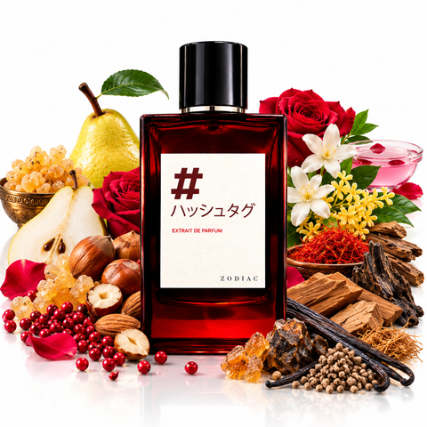 Zodiac Hashtag Extrait de Parfum 60ml | Luxury Perfume for Men & Women with with Fruity, Nutty & Spicy Notes | Long Lasting Perfume