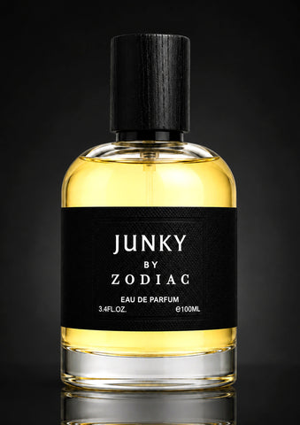 Zodiac Junky Eau De Perfume 100ml | Luxury Unisex Leather Woody Perfume with Iris & Patchouli | Long Lasting Signature Fragrance