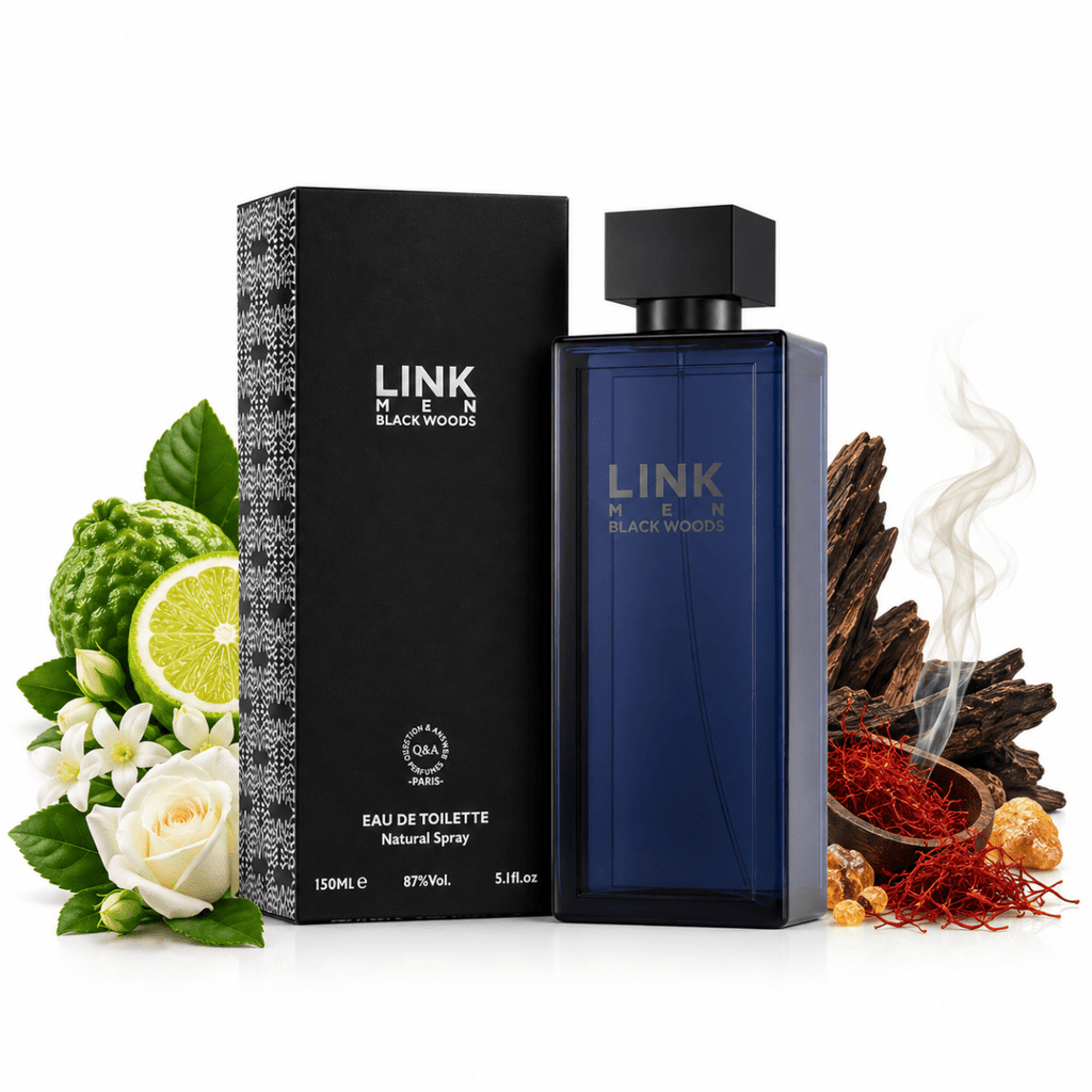 DERAAH LINK Black Woods Men EDT 150ML - Smile Perfumes