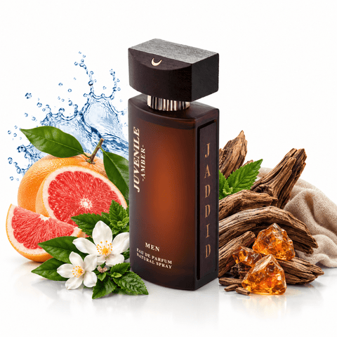 JADDID Juvenile Amber For Men EDP 125ML | Amber Woody Perfume - Smile Perfumes