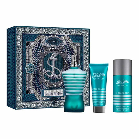 Jean Paul Gaultier Le Male (M) Set Edt 125Ml + Sg 75Ml + Deodorant 150Ml (New Pack)